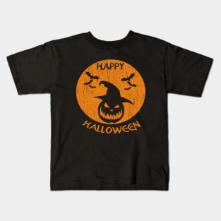 Happy Halloween Scary Pumpkin Kids T-Shirt